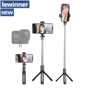 Моноподы для селфи Lewinner Wireless Selfie-Stick Штатив S03 Bluetooth для селфи-палки для iPhone Gopro 7 6 5 Sports Action Q231110