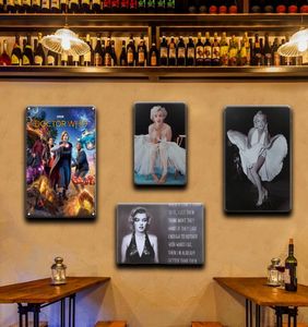 2022 funny Pin Up Girl Metal Painting Tin Sign Plaque Vintage Sexy Beauty Poster Wall Decor For Garage Bar Pub Club Man Cave Retro5974131