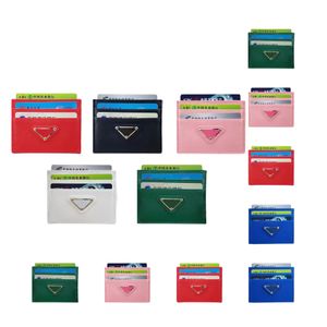 Womens Long Prad Purse Designer Wallet Mens Triangle Nyckel Plånböcker Korthållare med Box Luxuryst Leather Card Holder Metal Logo Fashion Man Keychain Mini Coin Purses