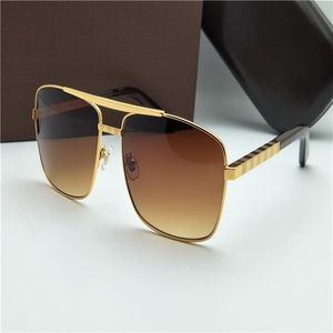 Bütün tutum güneş gözlüğü altın çerçeve kare metal çerçeve vintage stil açık tasarım klasik mod metal çerçeve 272c için güneş gözlüğü