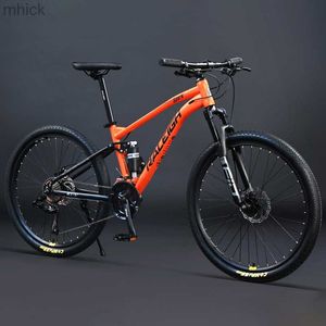 Bisiklet pedalları 26/29 inç dağ bisikleti yokuş aşağı off-road bisikletleri kros mtb yumuşak kuyruk çift sönümleme dağ bisikleti m230410