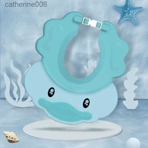 Czapki prysznicowe Baby Shower Cap Regulowane silikonowe szampon prysznicowa czapka słoneczna czapka do ochrony oczu odpowiednia dla niemowląt i dziecil231110