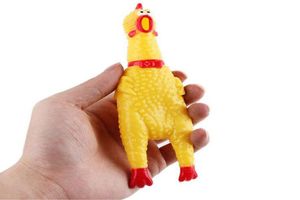 17 см маленький размер желтый мини кричащий резиновый цыпленок собака любовь игрушки пищалка жевать подарок8827046