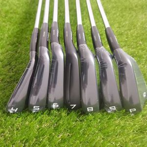 Golf Club Black P790 Third Generation Iron Set for Men,456789P Complete Set of 7 Graphite Steel Clubs with Headcaps