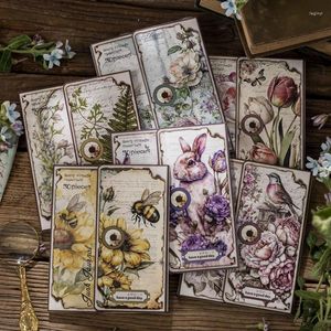 Journamm 30pcs/Pack Vintage Flower Materials Paper for Junk Journal DIY Scrapbooking Collage文房具装飾日記クラフト