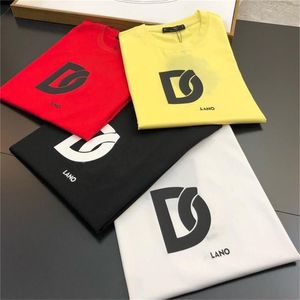 Damdesigner-t-shirt Dam-t-shirt tryckt med lösa och flerfärgade älskare avslappnade och fashionabla sommarkläder S-5XL