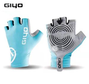 Giyo Cycling Halfing Finger Rękawiczki łamanie wiatru przeciw wsuwaniu rowerów rękawiczki wyścigowe cykl drogowy MTB Rower Glove 2206245276443