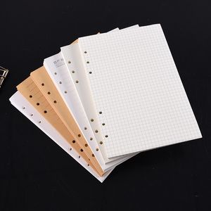 Note de notas A5 A6 A7 Black Craft White LOUF Notebook reabastecido com a estação de trabalho em papel da linha de página em linha em linha em linha 230408