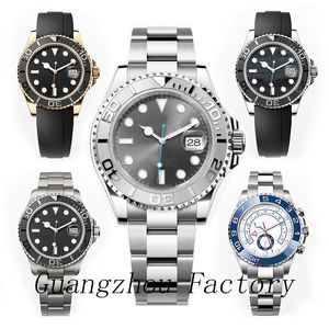 Jacht Moissanite Mens Watch Automatyczne 40 mm Mechaniczne zegarki Sapphire Glass Classic Folding Pasek Super Luminous Water Watch Montre de Luxe Jason007