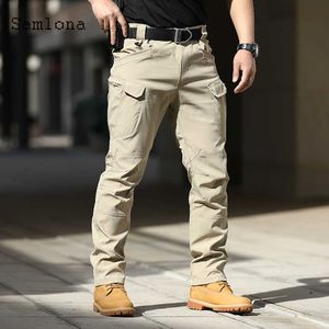 Herrenhose Plus Size Mens Casual Pants 2022 Sommer Moto Bike Pants Male Zipper Poets Hose New Solid Khaki Bla Outdoor Leisure Pant Z0410