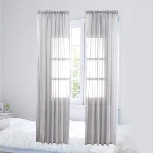 Curtain Voile Window Texture For Living Room Bedroom 100X200cm ( 1 ) Curtains