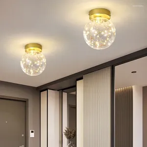 Ceiling Lights Modern Lamp For Corridor Aisle Entrance Door Chandeliers Bedroom Simple Luster Night Light Fixture