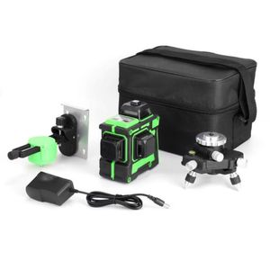 FreeShipping 4D 16 Linien Laser Level Grüne Laserlinie Selbstnivellierende 360 Grad horizontale vertikale Kreuzlinien mit Stativ im Freien Nxrrf