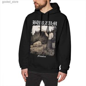 Felpe con cappuccio da uomo Felpe con cappuccio Burzum Felpa con cappuccio Burzum - Filosofem Cover Ver2 Felpe con cappuccio lunga in cotone Pullover con cappuccio sciolto Big Cool Winter Felpe con cappuccio grigie da uomo Q231110