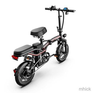 Adult Foldable Electric Bicycle with Pedals - Compact E-Bike for Commuting, Miniature Design, Eco-Friendly Two-Wheeled Vehicle