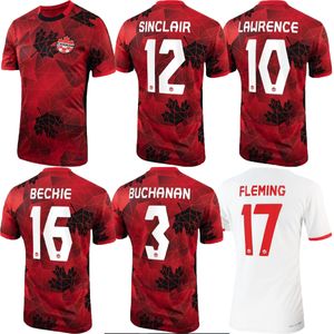 2023 2024 Canada Soccer Jerseys Uniforms National Team Davies J.David 23 24 Ugbo Larin Cavallini Millar Eustaquio 2024 Fotbollskjorta T Home Away Uniform