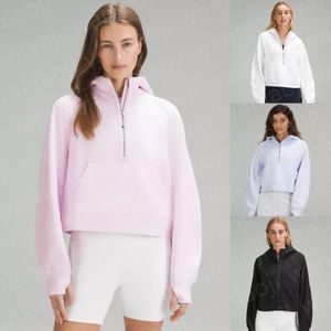 Men's Hoodies Sweatshirts Lululemens Scuba Oversized Half-zip Hoodie Women Designer Full-zip Yoga Pullover Womens Sportswear Fashions Loose Sweatshirt Jacet S-xxl
