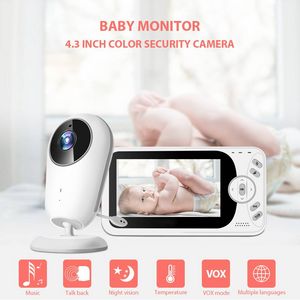 4,3 Zoll Wireless Video Baby Monitor Sitter Tragbare Baby Nanny IR LED Nachtsicht Intercom Überwachung Sicherheit Kamera VB608