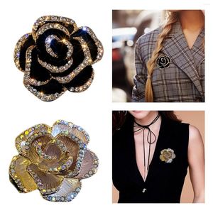 Broschen Rose Blume Brosche Pins Elegante Brustnadel Art Floral Exquisit Einfach Für Damen Schmuck Hut Bankett Hochzeit Pullover