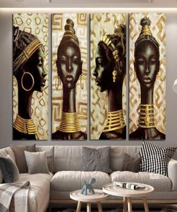 Afrikanische schwarze Frau Poster und Drucke Leinwand Malerei Wand Kunst Bilder für Wohnzimmer Home Dekoration NO FRAME7538089