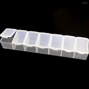 Bolsas de jóias 1pcs plástico transparente de alta qualidade armazenamento organizador de armazenamento Data Presente Viagem Pacote de embalagem Holdador atacadista