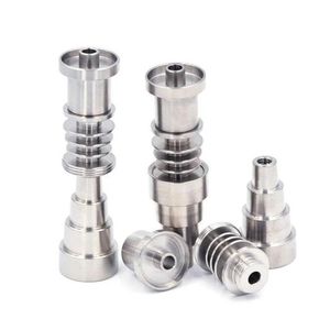 Gw2 Titanium Paznokcie 10 mm 14 mm 18 mm 6 w 1 Regulowane Uczarne Uczarowanie Akcesoria palenia M F Złącze 16 mm 20 mm Cewka cząstka słoma DAB dla hurtowej Bong Rig Bong