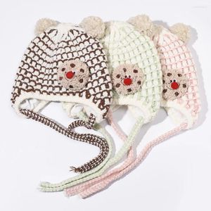 Hair Accessories Korean Fashion Kids Hat For Winter Baby Bonnet Caps Girls Infant Born Turban Headband Children's