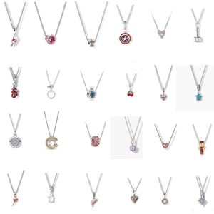 Pandoras halsband Vackert Ocean Heart Necklace Female Donut Ice Cream Lollipop Halsband Stjärna Ocean Star Collar Chain Pandoras Box Charms Necklace Pandoras