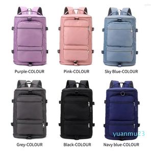 Bolsas ao ar livre Multifunction Bolsa Casal Casal Capacidade Mulheres 22 Viagem Backpack Lady Lady Weekend Sports Yoga Luggage Zipper