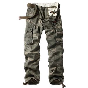 Mäns byxor Herrlastbyxor Militär taktik Militär Mäns ryggsäck Jogger Straight Loose Pocket Pants Camo Pants Men's Clothing 230410