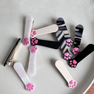 Clipe de cabelo de pata de gato fofo 5,5cm Mulheres meninas Coração Patas Barretas para Gift Party Fashion Hair Acessórios