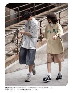 Kvinnors blusar American Baseball Uniform kortärmad skjorta Kvinnor Retro Loose Hip-Hop Cardigan Couples Shirts Korean Style Topps Jackor