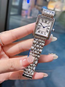 Luxury Watch Womens Watch Square tank Watches Designer Diamond Premium Quartz Movement Stainless Steel Bracelet Sapphire Glass Waterproof women Wristwatches