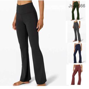 Lululemen Womens Yoga Pants Leggings Pants women Clothing Full Length SkinnyFlare 5色利用可能な弾性ウエスト女性レギンスジョギングスーツトラック