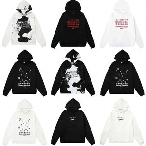 2023男子女子フーディースウェットシャツデザイナーMargielas MM6 Hoodies Pullover Autumn/Winter Maison Hoody Color Printed Sweater Trend HighAzm