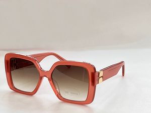 Orange Brow Shaded Square Sunglasses for Women Sunnies Designer Sunglasses Sonnenbrille Shades UV400 Eyewear wth Box