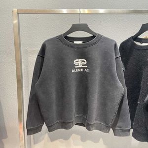 Frauen-T-Shirt des Designers neues Hemd Die richtige Version des grundlegenden Artverschluss-Schnallen-Waschwassers für alten losen Pullover