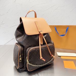 zaino di lusso borse firmate borsa tote Zaino di lusso di alta qualità Zaino da viaggio da uomo Zaino classico con cartella in tela rivestita in pelle stampata