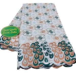 Neueste afrikanische Damenkleider, Schweizer Voile-Spitze, 5 Yards, Strasssteine, Nähen, Basteln, Trockenstoff, hohe Qualität, 2023, Hochzeitskostüme, DIY-Material, modernes Design, KY-3243