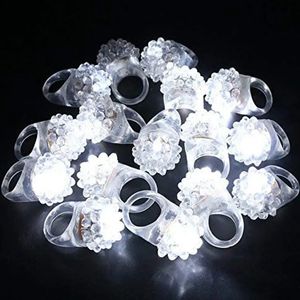 LED RAVE TOY TOY WHITH LED RING RING RINGSソフトラバーフラッシュでこぼこのリングレイブウェディングパーティーラミナスおもちゃ光沢のあるリングは暗い231109