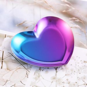 Nail Art Decorations Metal Heart Shape Rhinestone Container Tips Picker Box Palette Gold Silver Mixed Colors Tool Case