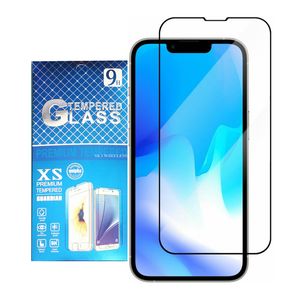 Czarne krawędzie osłony Ochraniacze Protektorów Temper Glass for iPhone 11 Pro Max Xs XR 7 8 Plus SE 2022 Przeciwdziała zakrzywiona folia eksplozji