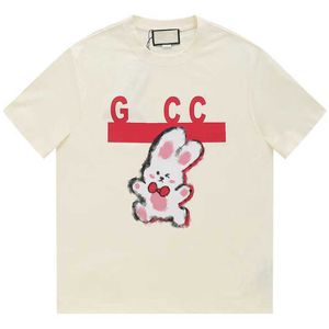 Camiseta de designer feminina versão correta versão de verão estampa unissex Relaxed Crewneck top tee xxl