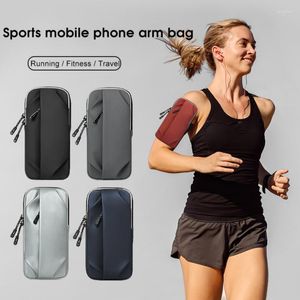 Knee Pads Sport Armband Bag PU Leather Waterproof Arm Band 6.8 Inch Mobile Phone Case Holder Outdoor Sports Gym Running Waist