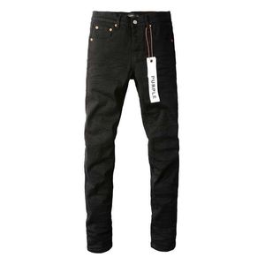 Lila Jeans American High Street Schwarz Plissee Basic22q8