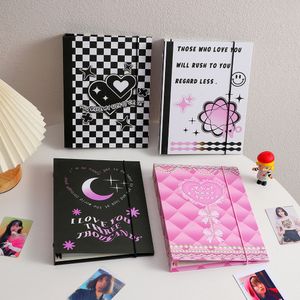 Notepads Sharkbang Arrivo A5 Binder Ring Cover Hard Cover Raccogli Libro per Pearl Heart Journal Refulls Bandcards Sticker Organizer 230408