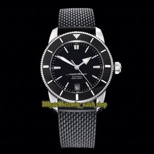 Wersja ulepszona V2 GF II B20 AB2010121B1S1 ETA 2824 Automatyczne czarne tarcze Luminous Mens Watch gumowy pasek 316L stalowy sport W248A