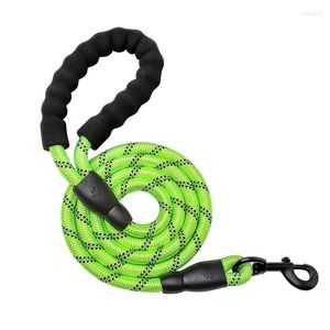 Dog Collars Reflective Nylon Rope Traction Braided Climbing Lead Leash