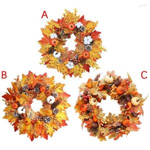 Flores decorativas de abóbora bordo coroa de outono festival Doente ing decoração de casa frutas decoração de folhas presentes de ação de graças