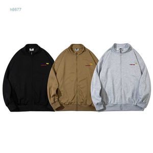 Erkek Hoodies Sweatshirts Kahart Carha Amerikan Yüksek Sokak Nakış Mektubu Terry Yarım Yaka Kazak Erkek ve Kadınların Gevşek Fermuarı Moda